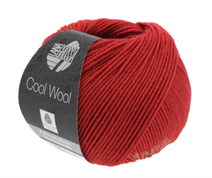 Cool wool 100% merino - dyb rød
